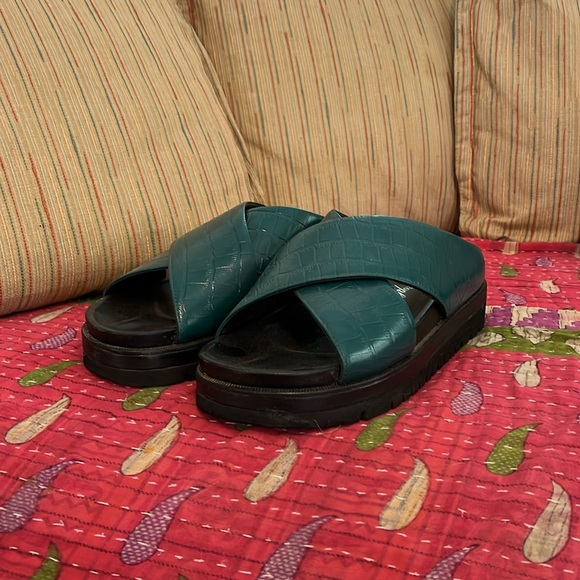 Free People Platform Snake slide sandals - Picture 2 of 4